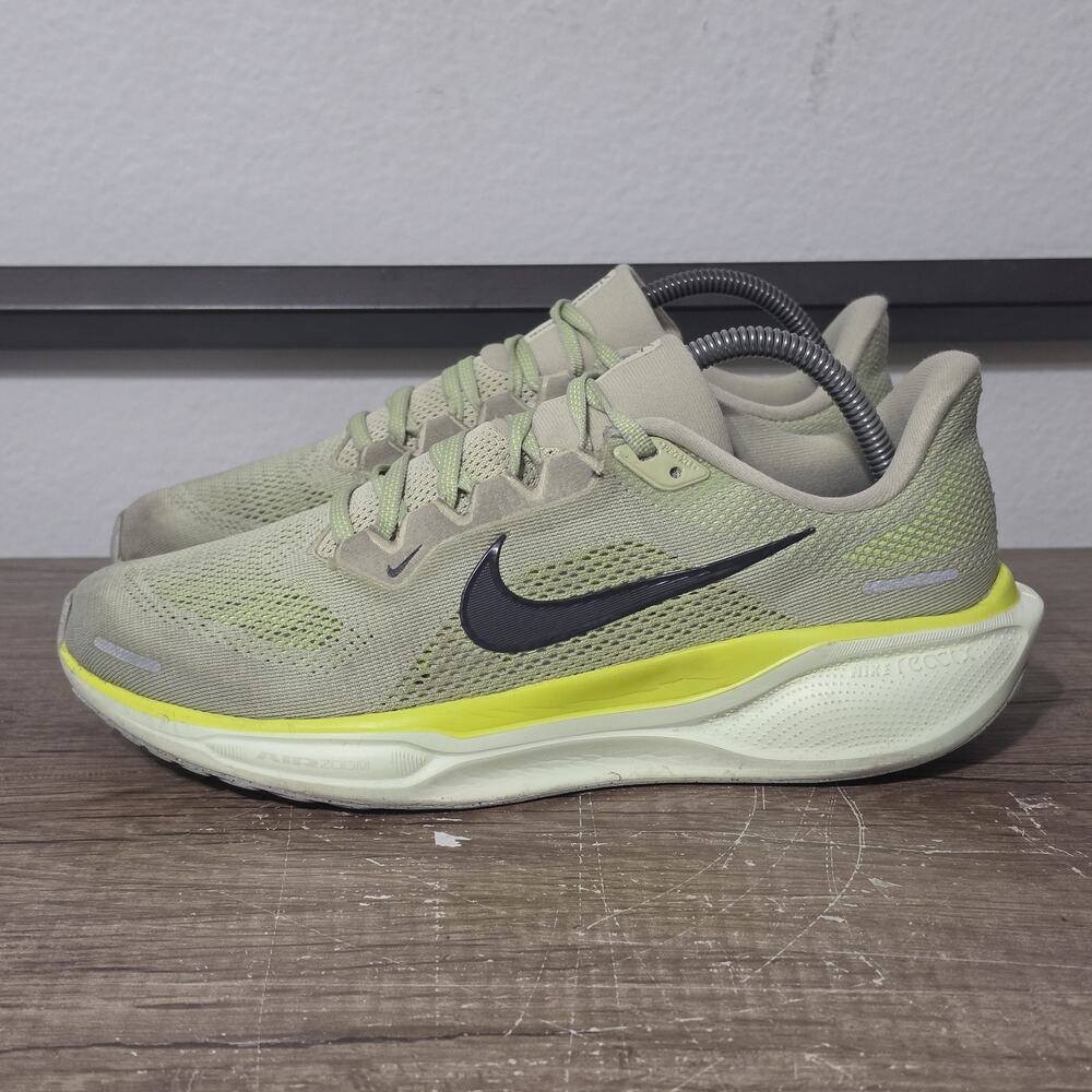Nike Pegasus 41 (FD2722-303) Men’s Running Shoes Size 8.5 Olive Aura/Barely Volt